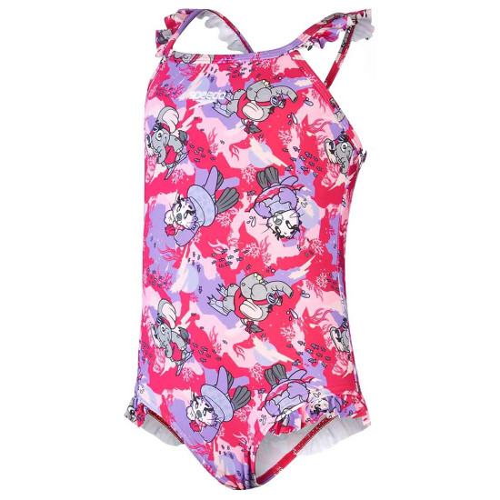 Speedo Παιδικό ολόσωμο μαγιό Printed Frill Thinstrap Speedo Παιδικό ολόσωμο μαγιό Printed Frill Thinstrap